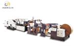 Automatic shopping flat bottom handle paper bag making machine