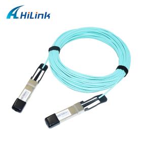 China QSFP 40G AOC Cable OM3 OM4 QSFP+ to QSFP+ AOC Active Optical Cable 20M on sale