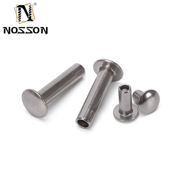 ISO Standard Bright Semi-tubular Rivet for Custom Steel Manufacturing m2.5 m3 m3.5 m4.2 m4.8 m5.5 m6.3 Bright Finish