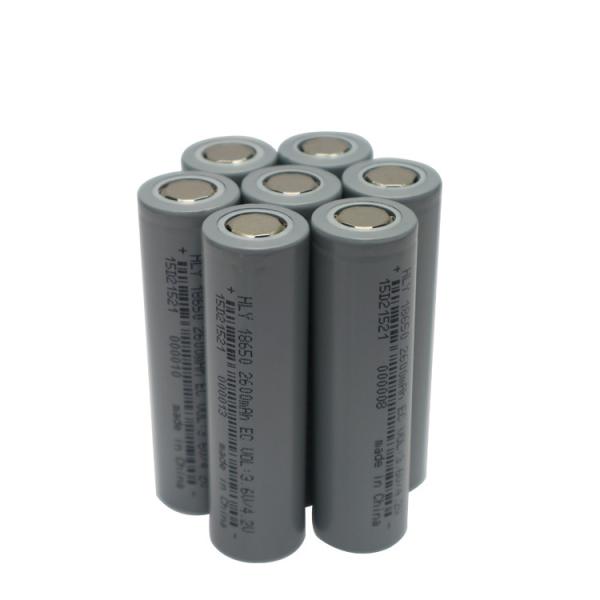 Quality Fast Charging Lithium Ion Battery Cell 3.6V 18650 2600mah Rechargeable Batteries FCC for sale