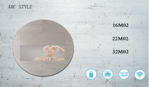 China Motion Sensor Home 32 Inch Round Touch Screen Smart Mirror on sale