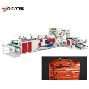 China Die Cut Soft Loop Handle Bag Making Machine 100pcs/min on sale