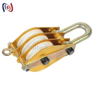 Wholesale Hoisting Aluminous Alloy Conductor Stringing Tools Nylon Sheave Tackle from china suppliers