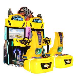 China Luxury Double Players Car Driving Arcade Machine For Shopping Mall on sale