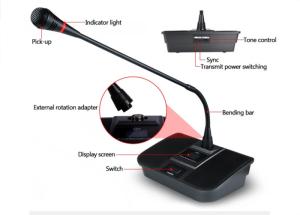 Gooseneck Design Conference System Microphone 12kg Weight With 8 Channels