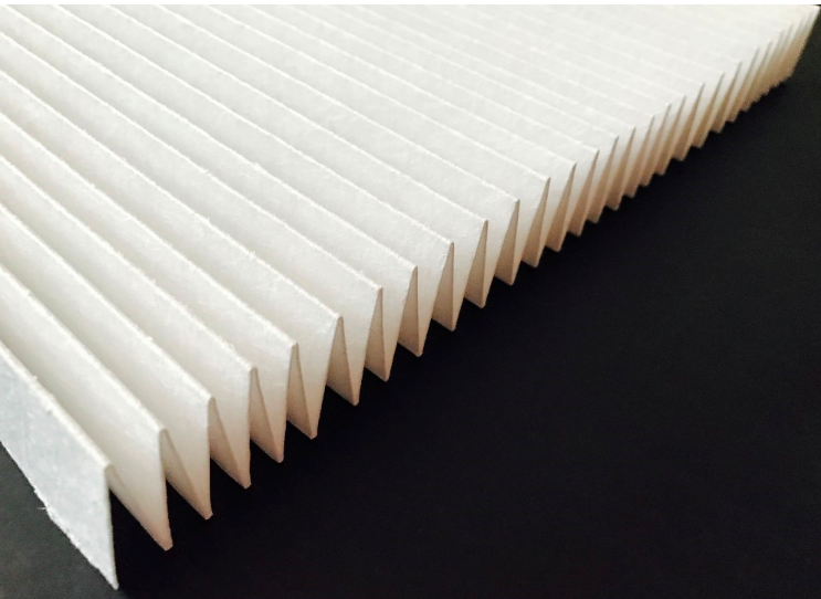 Fiberglass 0.3 Micron Air Filter Material Roll , Dacron Ac Filter Material Roll Nonflammable