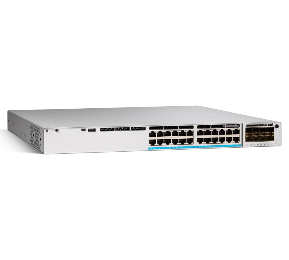 9300L 24 Port Data Network Advantage 4x10G Uplink Switches with Flash Memory 128 MB