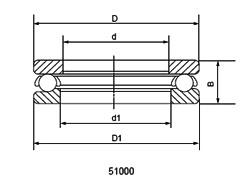 Wholesale Single Direction Thrust Ball Bearings 51118 from china suppliers