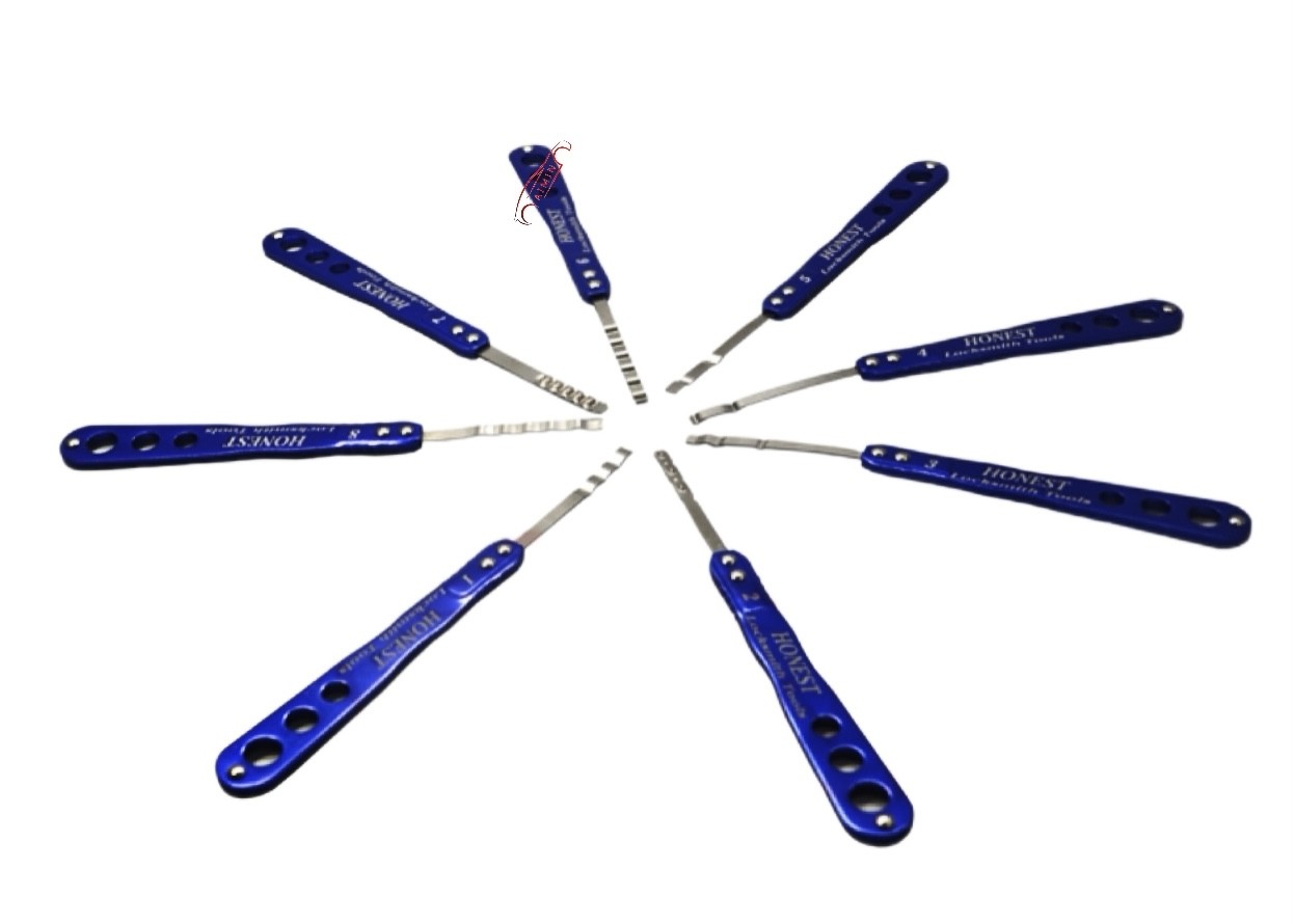 Safe Box Locksmith Tools 8 in 2 Lock Pick Set Hooks Lock Pick Set