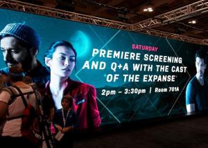Wholesale High Resolution Flexible LED Screen P3 TV Shows / Indoor LED Curtain Display 140H 120V from china suppliers