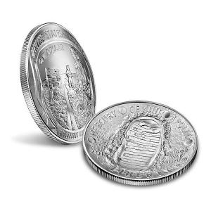 China Polished Custom Challenge Coins 3d Silver Coins Dia5cm Wearproof on sale