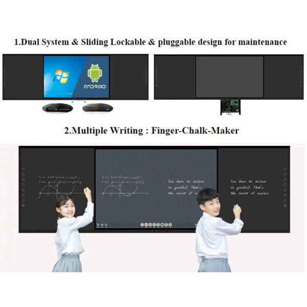 98 Inch LED Smart Blackboard For Teaching School Interactive 3