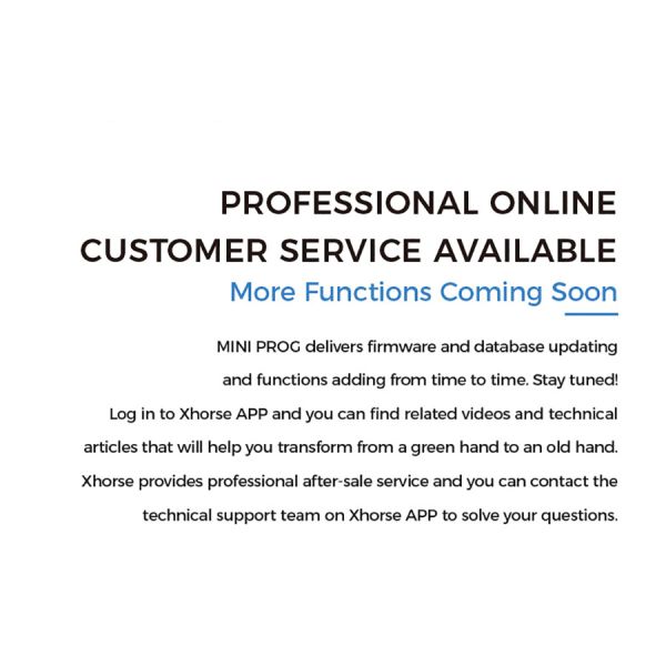 XHORSE MINI PROG Customer service