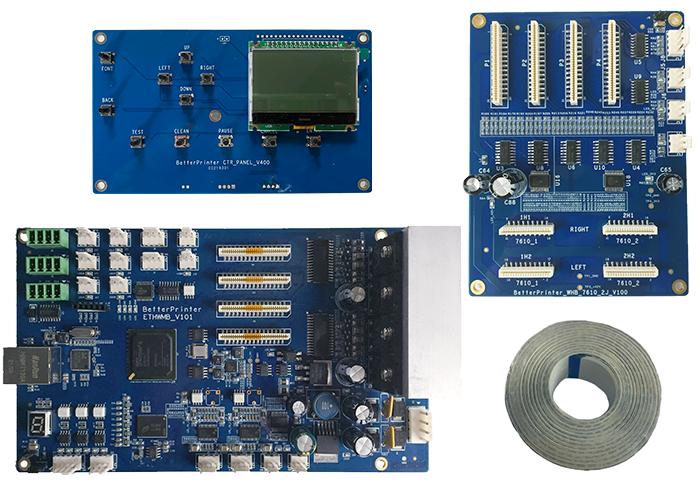 Use for spurt draws printer UV flatbed printer control board kit 7610 double head network Interface inkjet board