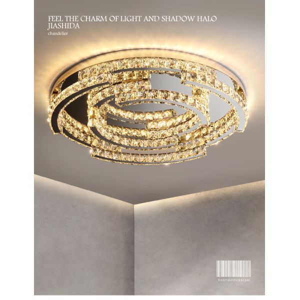 Luxury Crystal Ceiling Lamp Suitable for Living Room Bar Bedroom Ceiling Lamp(WH-CA-102)