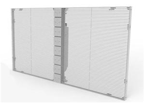 China P10 / 12 Transparent Led Curtain Display  for Shopping Mall Facade , Led Pixel Curtain on sale