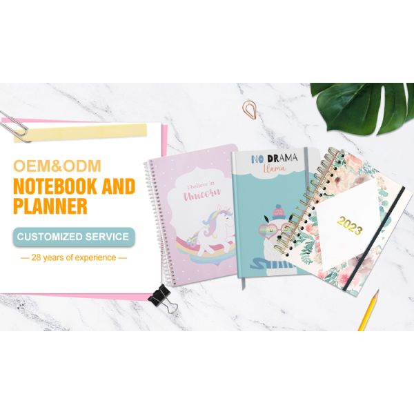 Custom Printing Hardcover Wedding Planner Notebook Spiral Binding Diary Journal Notebook