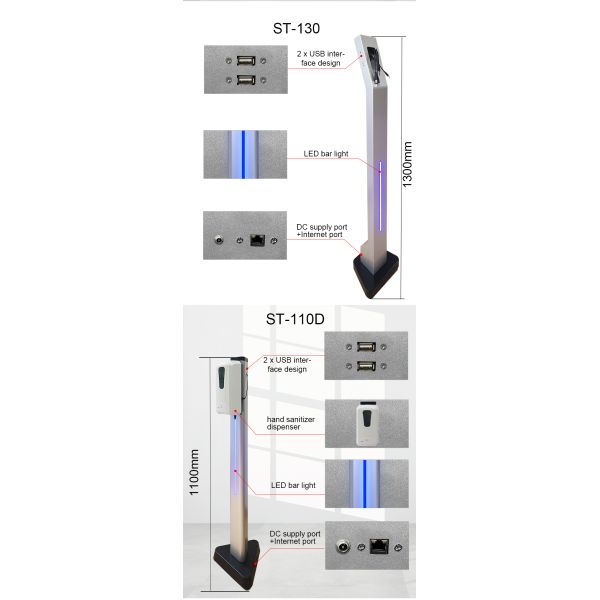 Silver Indoor CE Certification 35mm Digital Signage Stand , Kiosk Base