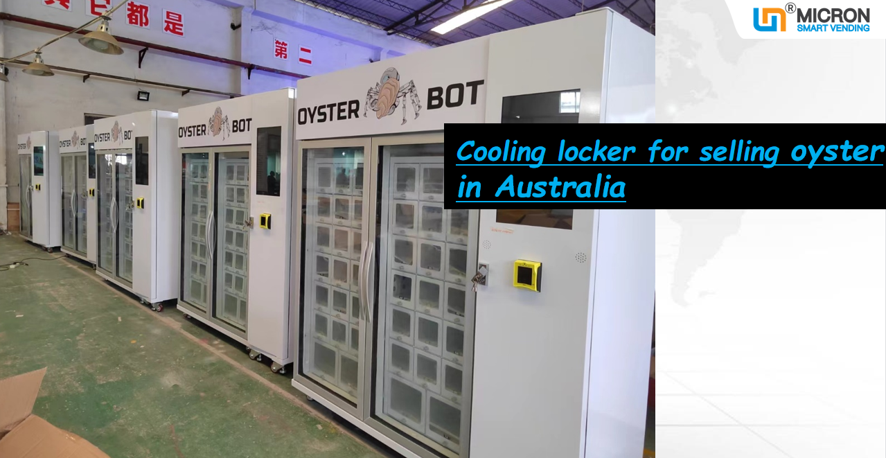 Oyster Vending Machine With Cooling System and Lockers 24V Electric Heating Defogging