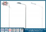 6-10m Single / Double Arms Street Light Poles Bracket High Poles With LED Lamp