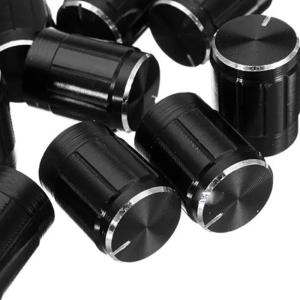 China Okystar 15*16mmh Black Solid Aluminum Potentiometer Knob on sale