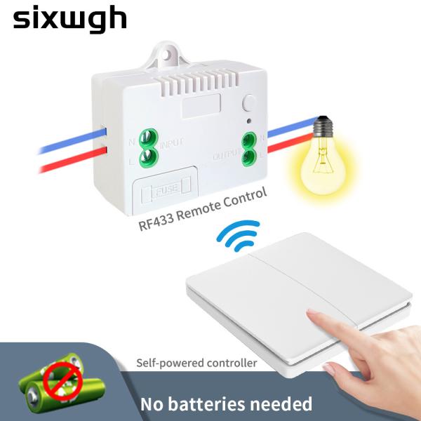 Quality SIXWGH Wireless Wifi Wall Switch Self Powered Network Switch for sale