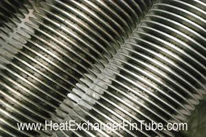 China SS409/SS410 spiral finned tube , Heat Exchanger solid & serrated  fin Tubular on sale