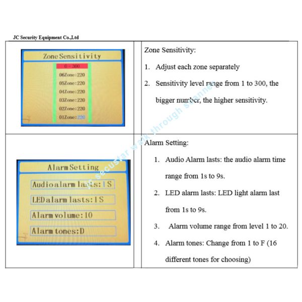 7 Inch LCD Screen Walk Through Metal Detector With 1-300 Level Adjustable Sensitivity