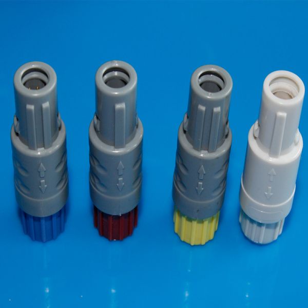 PAG 5 Amp Plastic Circular Connectors , Lemo Compatible Low Voltage Connectors