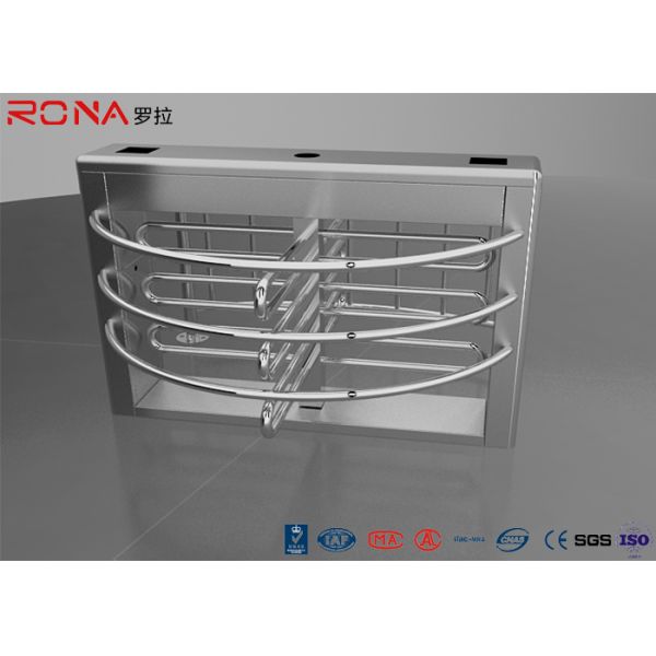 Semi Automatic Waist Height Turnstiles Entrance IC/ID Card Access Control AC220V