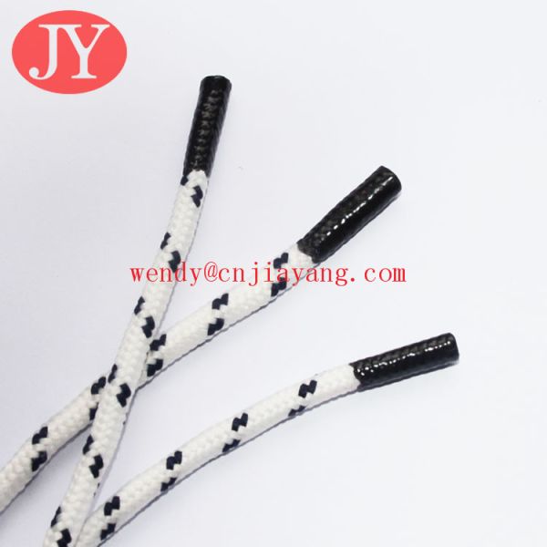 Wholesale multi colors moulded tip private size ice hockey shoelace tape yeezy