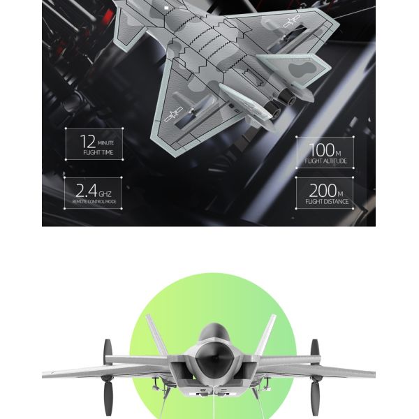 F22 Fighter Airplane Toys 2.4g 4ch RC Airplane Fixed Wing Plane Outdoor Toys Drone Qty/Ctn 18PCS/CTN Controller Battery AA