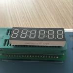 Long Lifetime Digital Clock Display Pure Green 0.36" 6 Digit For Instrument