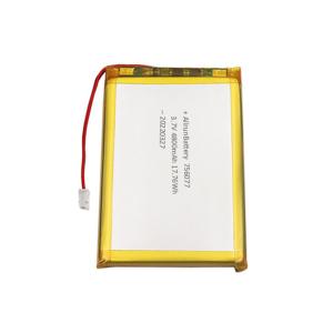 Thin Lithium Polymer Battery 3.7V 4800mAh Rectangle Lithium Ion Lithium Polymer