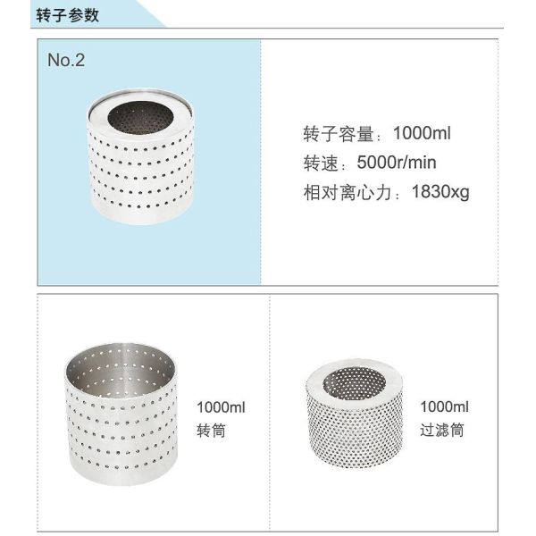 HIYI 5000rpm 2000ml Benchtop Filter Centrifuge For Solid Particles Separation