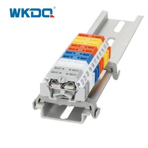 Wholesale 260-301B Spring Type Terminal Block Connector Snap In Mounting Screwless 2 Conductor Time Saving High Quality Grey Color from china suppliers