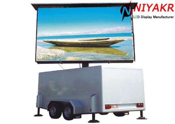 Quality Anti Oxidation P10 Truck Mobile Led Display Full Color 10000 Dots/m2 1280x960 mm for sale