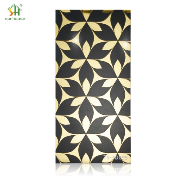 Quality 5D Custom Acrylic Wall Panels Marble Effect Wall Cladding 1220x2440mm for sale
