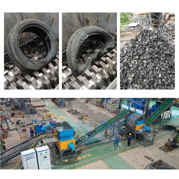 Xrido AT-TS 2-3T/D Waste Tire Shredder Machine for Rubber Recycling