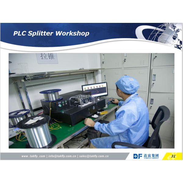 GPON 1X2 WDM SC UPC SM Low Loss Steel Tube SC Connector FBT PLC Splitter