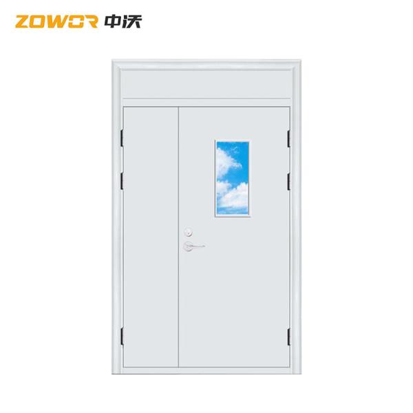 Quality Soundproof Single Leaf Fireproof Entry Doors With Inlayed Fire Expansion Strips for sale