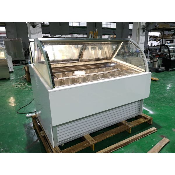 Dynamic Cooling 10 Flavors Ice Cream Display Freezer 1030*1130*1250mm