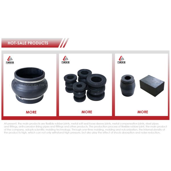 Clamp Type Rubber Joint For Corrosion-Resistant Pipe Lines Length Customizable