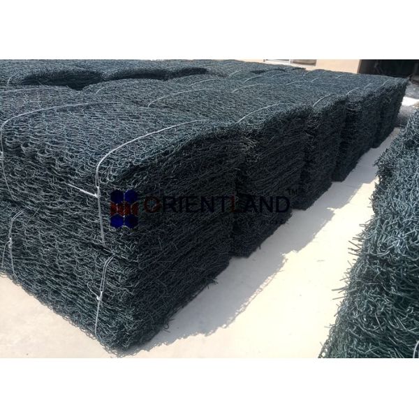 Triple Twist Woven Gabion Stone Cages Rock Gabion Baskets