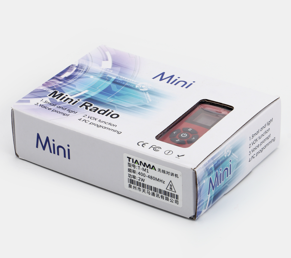 T-M1 Mini Two Way Radio 400-480MHz Handheld Walkie Talkie For Kids