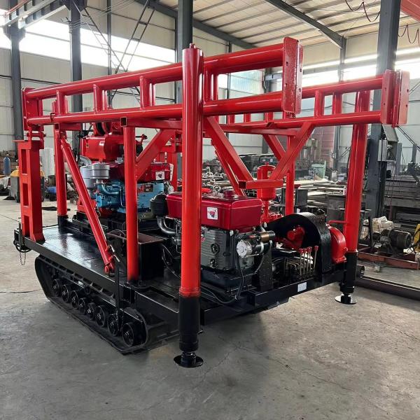 Quality Crawler Mounted Soil Test Core Drilling Machine 200 Meters With Hydraulic Tower for sale