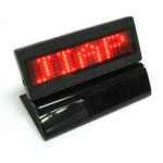 Red light Led scrolling message display panel with base
