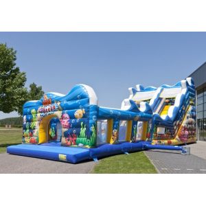 Wholesale Blue Sea Customized Commercial Inflatable Slide With Waterproof PVC Material from china suppliers