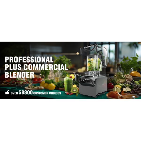 Coffee Shop Professional Equipment Powerful Smoothie Blender With Soundproof Cover
