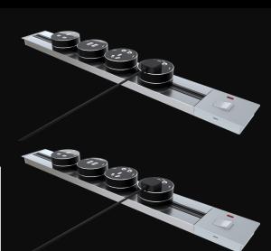 China 250v Office Desk Power Track System 8000W Electric Socket Outlet on sale
